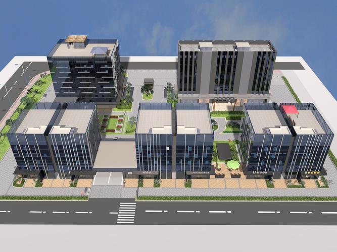 御銀科技園區(qū)3d效果圖